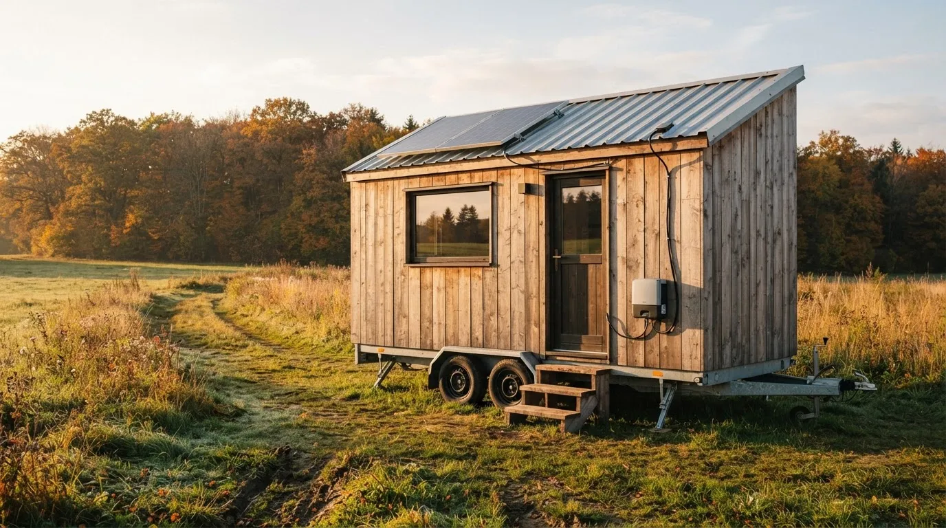 Tiny House mit Solaranlage: Autark im Sommer, Lücke im Winter – und die Frage nach den Rädern